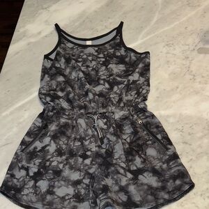 Athleta Black and Gray Romper